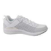 Autentiske Hvide Polyester Adrian Sneakers Sko