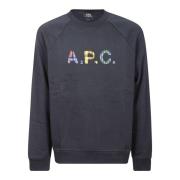 Bomuld Crewneck Sweatshirt med Frontprint