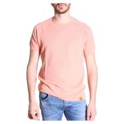 Elegant Komfortabel Høj Kvalitet T-Shirt i Smuk Pink Farve