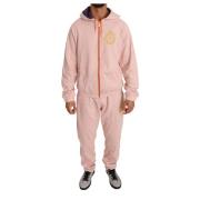 Rosa Bomuldssweater Bukser Tracksuit