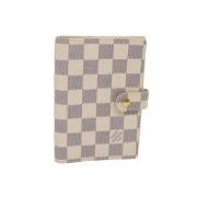 Beige Lærred Agenda Damier Azur