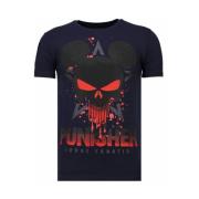 Punisher Mickey Rhinestone - Herre T-shirt - 13-6208N