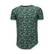 Camouflage Lang Pasform Hær - Herre T-shirt - SW330G