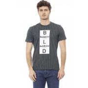 Grøn Bomuld T-Shirt med Stilfuldt Print