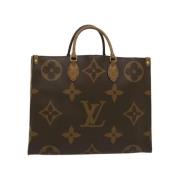 Brugt Brunt Lærred Louis Vuitton Tote