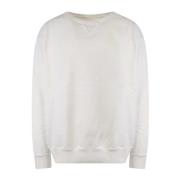 Hvid Bomuld Crew-neck Sweatshirt SS23