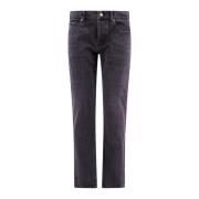 Slim Fit Sorte Jeans, Lavet i Italien