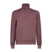 Bordeaux Uld Roll Neck Pulloer