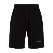Sort Bomuld Bermuda Casual Shorts