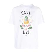 Stilfuldt Casablanca Printet T-Shirt til Mænd