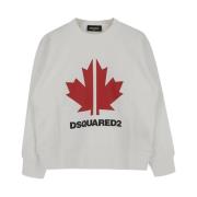Hvid Blad Logo Sweater