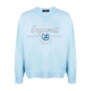 Lysblå Cool Fit Crew-Neck Sweatshirt