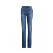 Højtaljede Straight Leg Jeans