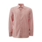 Pink Tynde Striber Regular Fit Skjorte