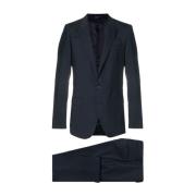 Formelt jakkesæt - Klassisk blå uldblanding