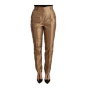 Moderne Slim-Fit Guld Bukser Jeans