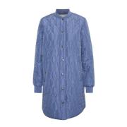 Kaffe Kashally Quilted Coat Jakker Vintage Indigo