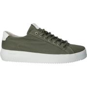 Grøn Canvas Lav Sneaker