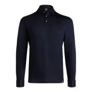 Pima Cotton Langærmet Polo Shirt