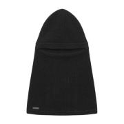 Sort Cashmere Balaclava