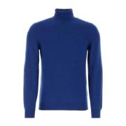 Blå Cashmere Sweater - Stilfuld og Behagelig