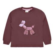 Rose Brown Paillet Junior Sweatshirt