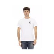 Stilfuld hvid bomuld T-shirt