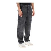 Cargo Jeans med Gusset Lommer