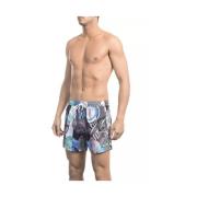 Multifarvet Badeshorts med Allover Print