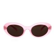 Glamourøse Cat-eye Solbriller i Opal Pink