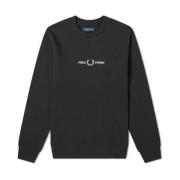 Sweatshirt med broderet logo