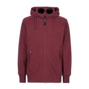 Diagonal Tekstureret Fleece Goggle Hoodie