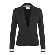 Stribet Blazer med Sporty Touch