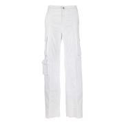 Hvide Jeansbukser - Oversized Fit