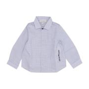Junior Bomuldsskjorte med Mikromønstrede Tern