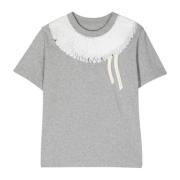 Grå Børne T-shirt med Krave Design