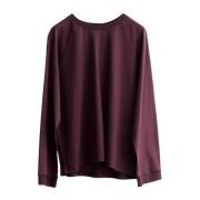 Bordeaux Merceriseret Bomuld Oversized Tee