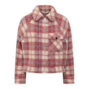 Rosa Tartan Overshirt Jakke