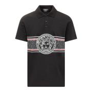 Klassisk krave polo shirt med Medusa logo