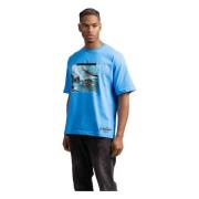 Icarius Herre T-Shirt - Blå - Casual og Trendy