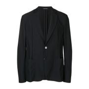 Polyester Blazer med 2 Knapper