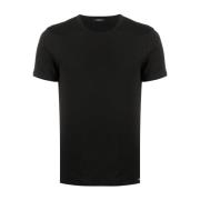 Sort Bomuldsblandet T-Shirt til Mænd
