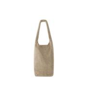 Krystal Mesh Vin Cooler Taske - Beige