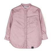 Rosa Skjorte Stil Frakke