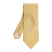 Mønstret slips i silke
