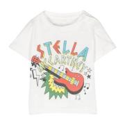 Børns Guitar Print T-shirt i Hvid