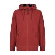 Grøn Zip Through Goggle Hoody