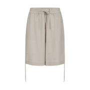 Logo Bermuda Shorts med Draperet Pasform