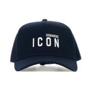 Mini Icon Baseball Cap i Midnight Blue Bomuld