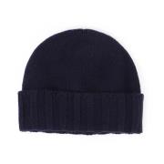 Blå Vinter Beanie Hat